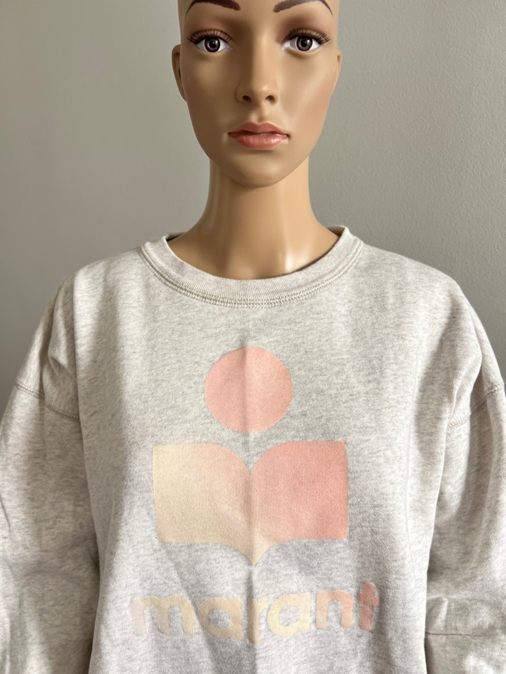 ISABEL MARANT ETOILE Mobily Logo Sweatshirt Size 40 Us Size 8